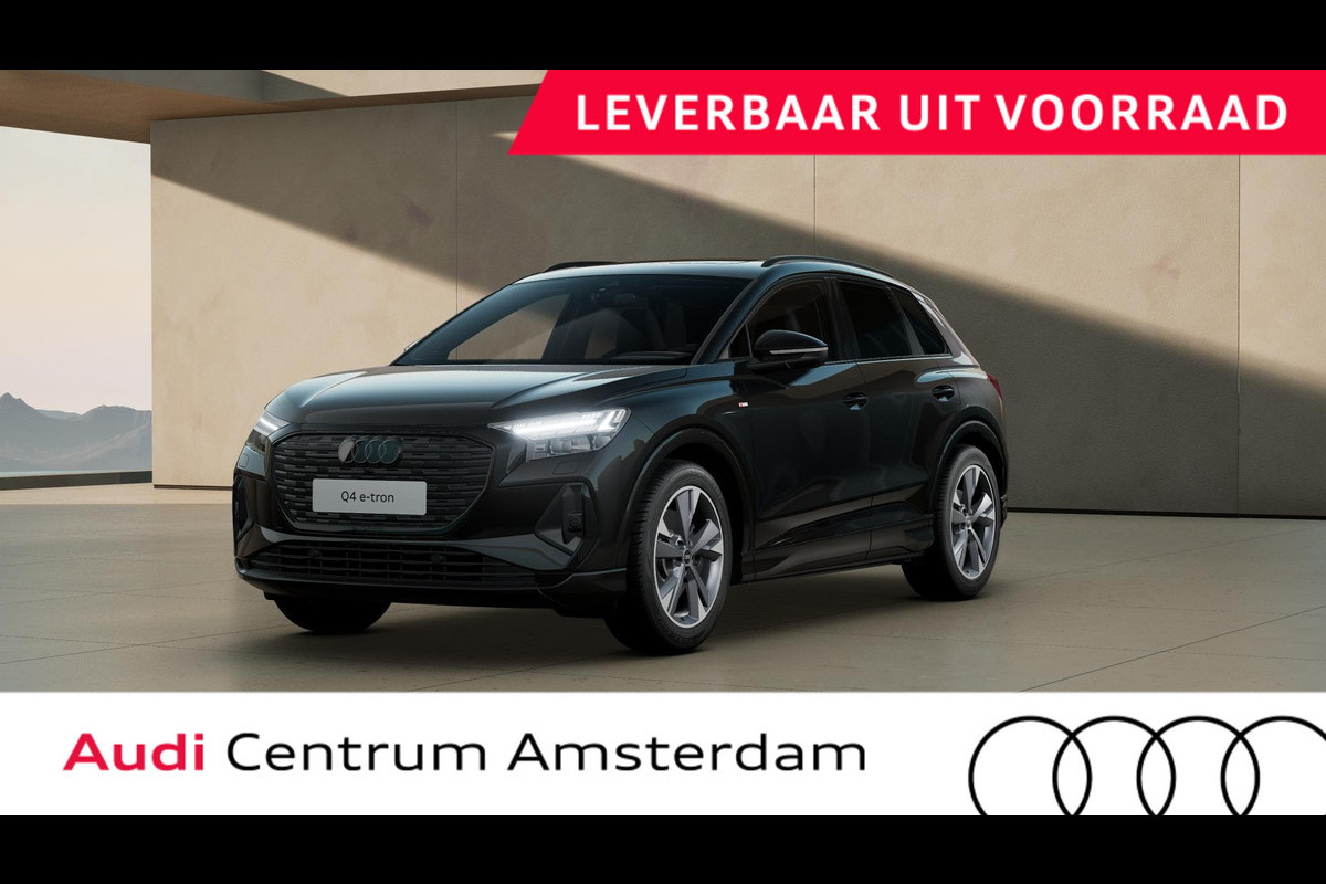 Audi Q4 e-tron 45 quattro S Edition 82 kWh panoramadak, achteruitrijcamera, SONOS soundsysteem, optiekpakket zwart plus, privacy glass, comfortpakket