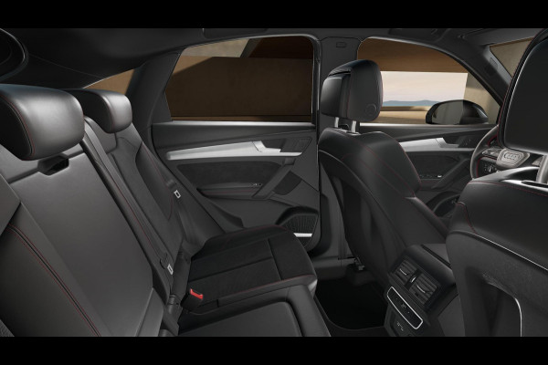 Audi Q5 Sportback S edition Competition 50 TFSI e 220 kW / 299 PK SU panoramadak, assitentiepakket tour&parking, B&O soundsysteem, luchtvering, leder/alcantara interieur, optiekpakket zwart plus, rode stiksels interieur
