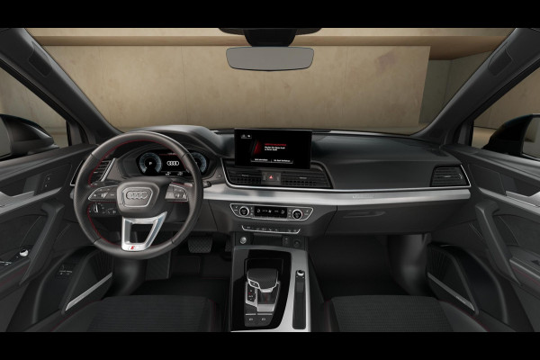 Audi Q5 Sportback S edition Competition 50 TFSI e 220 kW / 299 PK SU panoramadak, assitentiepakket tour&parking, B&O soundsysteem, luchtvering, leder/alcantara interieur, optiekpakket zwart plus, rode stiksels interieur