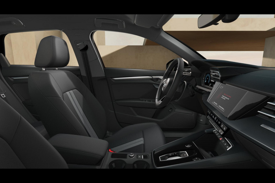 Audi A3 Sportback 40 TFSI e Pro Line navigatiesysteem, parkeersensoren voor&achter, stoelverwarming voorin, 3-zone airconditioning, Klimaatregelingspakket plus, Uitwijkassistent en afslaanassistent