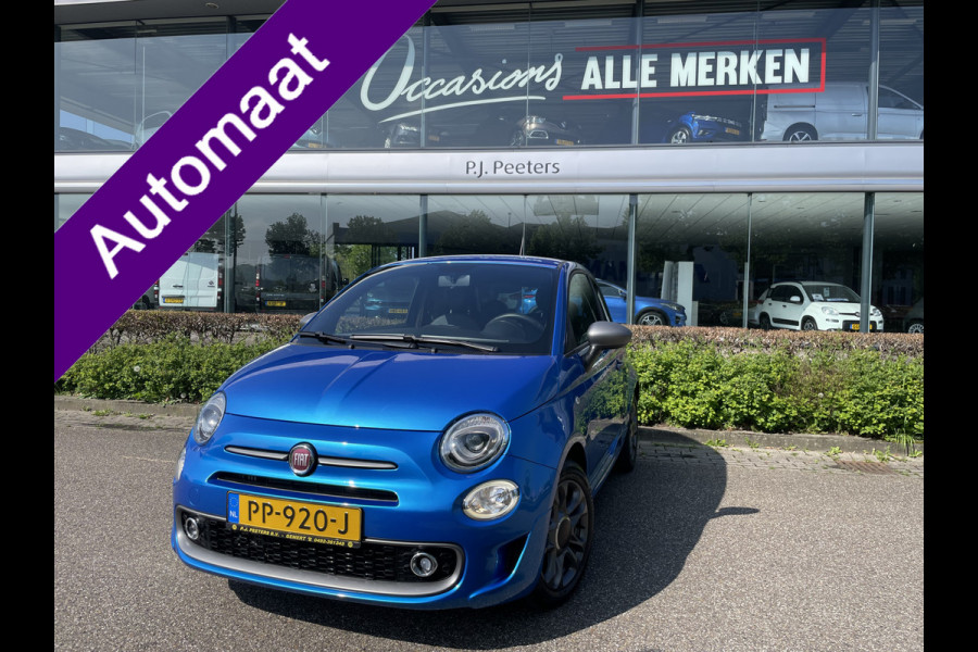 Fiat 500 0.9 TwinAir Turbo Sport Automaat - Mistlampen - Parkeersensoren achter - Licht metalen velgen - Cruise control - Navigatie - Multifunctioneel stuurwiel -  extra getint glas achter