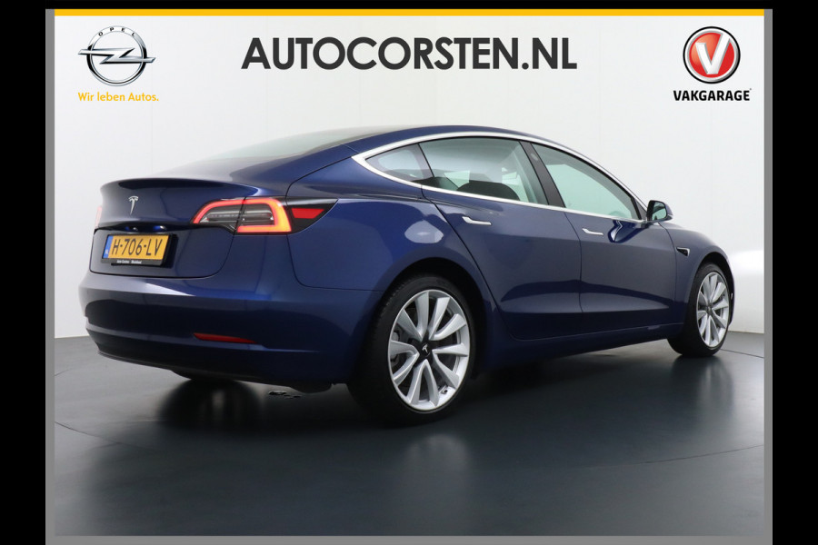 Tesla Model 3 RWD SR+ 60kWh 325PK FSD 3-Computer Lmv 19" AutoPilot Leder PanoDak Adaptive-Cruise Lmv Camera's Elektr.-Stuur+Stoelen+Spiegels+G Navi LED Comfortstoelen ACC DAB Keyless en Voorverwarmen interieur via App One-Pedal-Drive Origineel Nederlandse auto tot 11kw laden thuis! Garantie Accu tot 12-03-2028 max 160.000km 1.584kg licht!