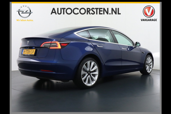 Tesla Model 3 RWD SR+ 60kWh 325PK FSD 3-Computer Lmv 19" AutoPilot Leder PanoDak Adaptive-Cruise Lmv Camera's Elektr.-Stuur+Stoelen+Spiegels+G Navi LED Comfortstoelen ACC DAB Keyless en Voorverwarmen interieur via App One-Pedal-Drive Origineel Nederlandse auto tot 11kw laden thuis! Garantie Accu tot 12-03-2028 max 160.000km 1.584kg licht!