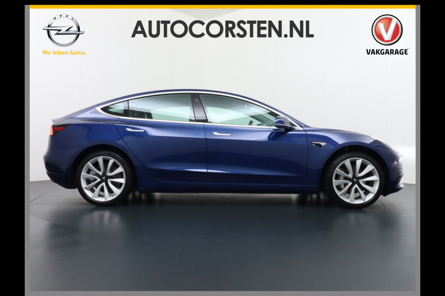 Tesla Model 3 RWD SR+ 60kWh 325PK FSD 3-Computer Lmv 19" AutoPilot Leder PanoDak Adaptive-Cruise Lmv Camera's Elektr.-Stuur+Stoelen+Spiegels+G Navi LED Comfortstoelen ACC DAB Keyless en Voorverwarmen interieur via App One-Pedal-Drive Origineel Nederlandse auto tot 11kw laden thuis! Garantie Accu tot 12-03-2028 max 160.000km 1.584kg licht!
