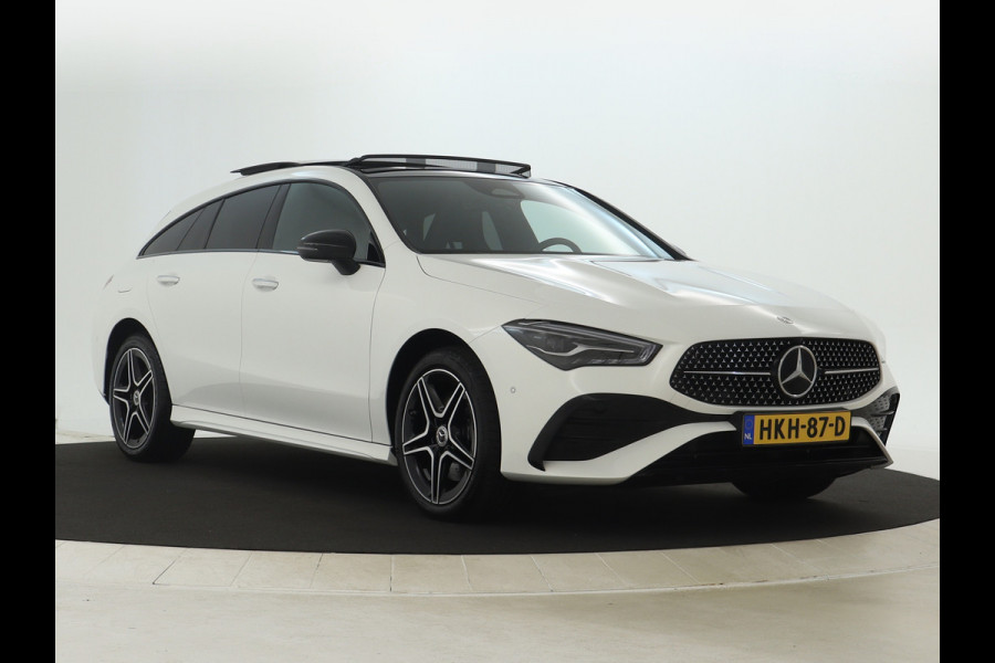 Mercedes-Benz CLA-Klasse Shooting Brake 250 e AMG Face Lift Plug-In Hybride | AMG Line Premium | Night Pakket | Panorama Schuif-Kanteldak | 11 kw Laden | Stuur en Stoelverwarmig | Inclusief 24 maanden MB Certified garantie voor Europa.