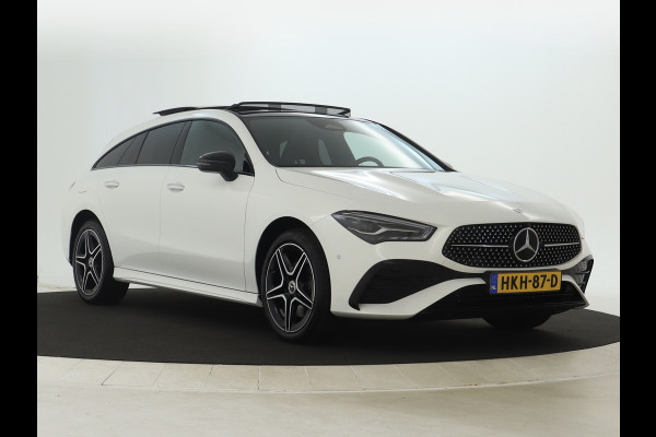 Mercedes-Benz CLA-Klasse Shooting Brake 250 e AMG Face Lift Plug-In Hybride | AMG Line Premium | Night Pakket | Panorama Schuif-Kanteldak | 11 kw Laden | Stuur en Stoelverwarmig | Inclusief 24 maanden MB Certified garantie voor Europa.