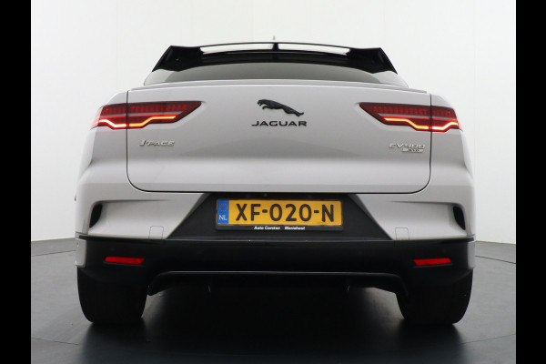 Jaguar I-PACE EV400 PK First HSE Pano-Dak Matrix LED Luchtvering €108K-nieuw! Lmv 22" Alcantara Stuur Leder-KuipStoelen+Ventilatie+Geheugen Ap Meridian™ Surround 825Watt Dual-Ecc achter ! Driver-Assistance-Pack AEB DodehoekDetector ASR Hill-Hold Roll-Stability Control Verkeersborddetectie vermoeidheidsherkenning Uitparke Orig. NLse auto 4,8sec 0-100 Snelladen tot 104kw DC 696Nm koppel ! 90kwh accu !