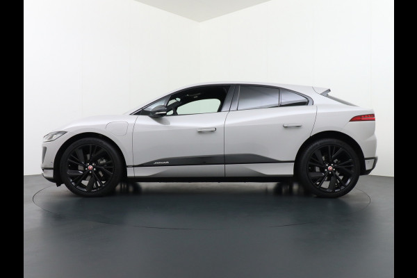 Jaguar I-PACE EV400 PK First HSE Pano-Dak Matrix LED Luchtvering €108K-nieuw! Lmv 22" Alcantara Stuur Leder-KuipStoelen+Ventilatie+Geheugen Ap Meridian™ Surround 825Watt Dual-Ecc achter ! Driver-Assistance-Pack AEB DodehoekDetector ASR Hill-Hold Roll-Stability Control Verkeersborddetectie vermoeidheidsherkenning Uitparke Orig. NLse auto 4,8sec 0-100 Snelladen tot 104kw DC 696Nm koppel ! 90kwh accu !
