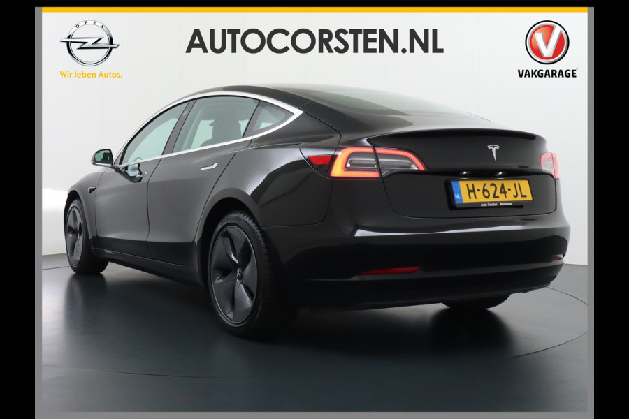 Tesla Model 3 RWD SR+ 60kWh 325PK FSD 3-Computer Lmv 18" AutoPilot Leder PanoDak Adaptive-Cruise Lmv Camera's Elektr.-Stuur+Stoelen+Spiegels+G Navi LED Comfortstoelen ACC DAB Keyless en Voorverwarmen interieur via App One-Pedal-Drive Origineel Nederlandse auto tot 11kw laden thuis! Garantie Accu tot 18-03-2028 max 160.000km 1.584kg licht!