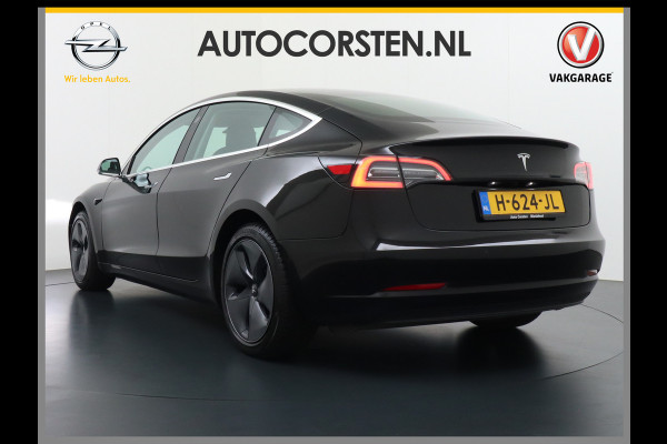 Tesla Model 3 RWD SR+ 60kWh 325PK FSD 3-Computer Lmv 18" AutoPilot Leder PanoDak Adaptive-Cruise Lmv Camera's Elektr.-Stuur+Stoelen+Spiegels+G Navi LED Comfortstoelen ACC DAB Keyless en Voorverwarmen interieur via App One-Pedal-Drive Origineel Nederlandse auto tot 11kw laden thuis! Garantie Accu tot 18-03-2028 max 160.000km 1.584kg licht!