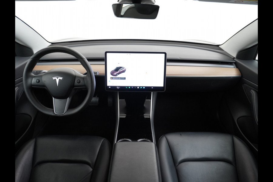 Tesla Model 3 RWD SR+ 60kWh 325PK FSD 3-Computer Lmv 18" AutoPilot Leder PanoDak Adaptive-Cruise Lmv Camera's Elektr.-Stuur+Stoelen+Spiegels+G Navi LED Comfortstoelen ACC DAB Keyless en Voorverwarmen interieur via App One-Pedal-Drive Origineel Nederlandse auto tot 11kw laden thuis! Garantie Accu tot 18-03-2028 max 160.000km 1.584kg licht!