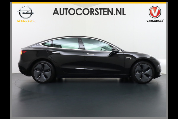Tesla Model 3 RWD SR+ 60kWh 325PK FSD 3-Computer Lmv 18" AutoPilot Leder PanoDak Adaptive-Cruise Lmv Camera's Elektr.-Stuur+Stoelen+Spiegels+G Navi LED Comfortstoelen ACC DAB Keyless en Voorverwarmen interieur via App One-Pedal-Drive Origineel Nederlandse auto tot 11kw laden thuis! Garantie Accu tot 18-03-2028 max 160.000km 1.584kg licht!