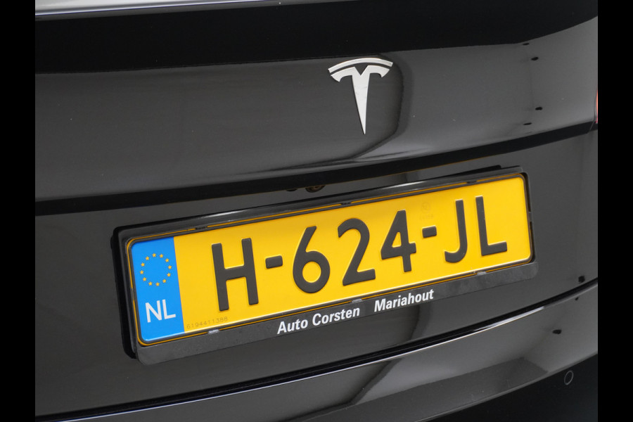 Tesla Model 3 RWD SR+ 60kWh 325PK FSD 3-Computer Lmv 18" AutoPilot Leder PanoDak Adaptive-Cruise Lmv Camera's Elektr.-Stuur+Stoelen+Spiegels+G Navi LED Comfortstoelen ACC DAB Keyless en Voorverwarmen interieur via App One-Pedal-Drive Origineel Nederlandse auto tot 11kw laden thuis! Garantie Accu tot 18-03-2028 max 160.000km 1.584kg licht!