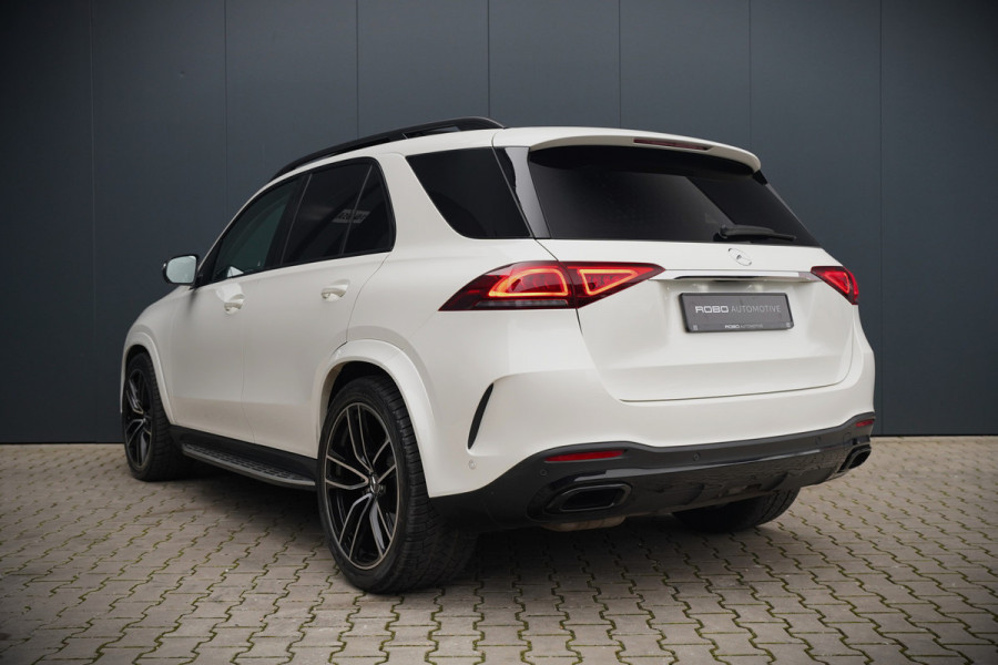 Mercedes-Benz GLE 350 D 4MATIC | Grijs Kenteken | AMG | Burmester | Adaptive Cruise Control | Stoelverwarming | Panoramadak | Luchtvering | Trekhaak | 360° Camera | BTW | Apple Carplay | Ambiance Verlichting | Leder | Nigh