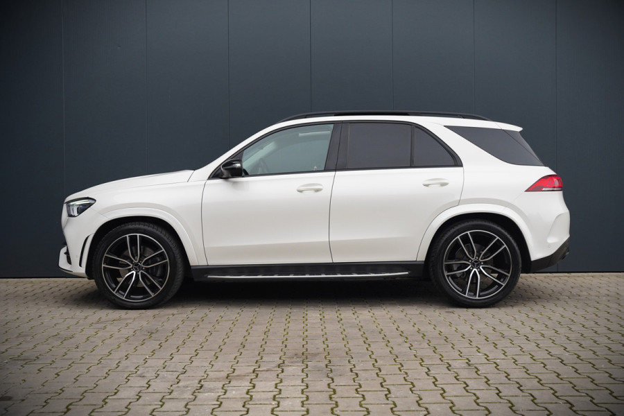 Mercedes-Benz GLE 350 D 4MATIC | Grijs Kenteken | AMG | Burmester | Adaptive Cruise Control | Stoelverwarming | Panoramadak | Luchtvering | Trekhaak | 360° Camera | BTW | Apple Carplay | Ambiance Verlichting | Leder | Nigh