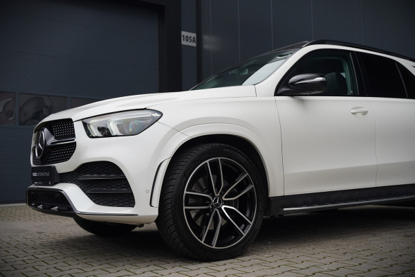 Mercedes-Benz GLE 350 D 4MATIC | Grijs Kenteken | AMG | Burmester | Adaptive Cruise Control | Stoelverwarming | Panoramadak | Luchtvering | Trekhaak | 360° Camera | BTW | Apple Carplay | Ambiance Verlichting | Leder | Nigh