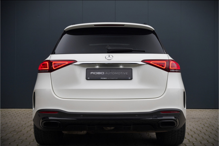 Mercedes-Benz GLE 350 D 4MATIC | Grijs Kenteken | AMG | Burmester | Adaptive Cruise Control | Stoelverwarming | Panoramadak | Luchtvering | Trekhaak | 360° Camera | BTW | Apple Carplay | Ambiance Verlichting | Leder | Nigh