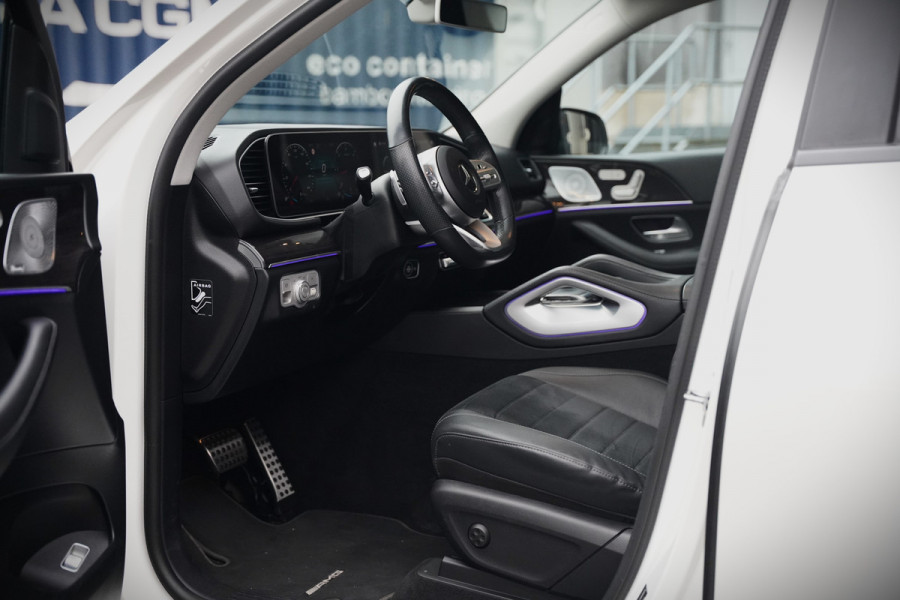 Mercedes-Benz GLE 350 D 4MATIC | Grijs Kenteken | AMG | Burmester | Adaptive Cruise Control | Stoelverwarming | Panoramadak | Luchtvering | Trekhaak | 360° Camera | BTW | Apple Carplay | Ambiance Verlichting | Leder | Nigh