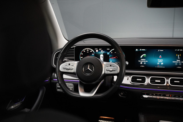 Mercedes-Benz GLE 350 D 4MATIC | Grijs Kenteken | AMG | Burmester | Adaptive Cruise Control | Stoelverwarming | Panoramadak | Luchtvering | Trekhaak | 360° Camera | BTW | Apple Carplay | Ambiance Verlichting | Leder | Nigh