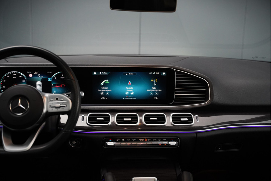 Mercedes-Benz GLE 350 D 4MATIC | Grijs Kenteken | AMG | Burmester | Adaptive Cruise Control | Stoelverwarming | Panoramadak | Luchtvering | Trekhaak | 360° Camera | BTW | Apple Carplay | Ambiance Verlichting | Leder | Nigh