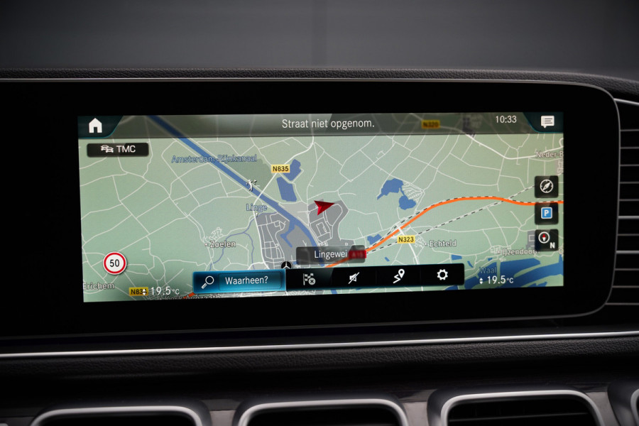 Mercedes-Benz GLE 350 D 4MATIC | Grijs Kenteken | AMG | Burmester | Adaptive Cruise Control | Stoelverwarming | Panoramadak | Luchtvering | Trekhaak | 360° Camera | BTW | Apple Carplay | Ambiance Verlichting | Leder | Nigh