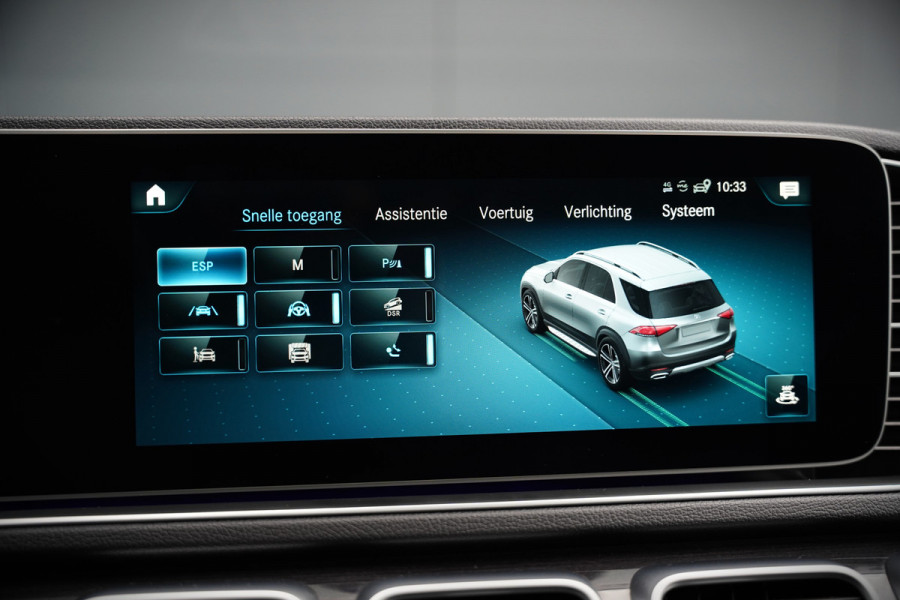 Mercedes-Benz GLE 350 D 4MATIC | Grijs Kenteken | AMG | Burmester | Adaptive Cruise Control | Stoelverwarming | Panoramadak | Luchtvering | Trekhaak | 360° Camera | BTW | Apple Carplay | Ambiance Verlichting | Leder | Nigh
