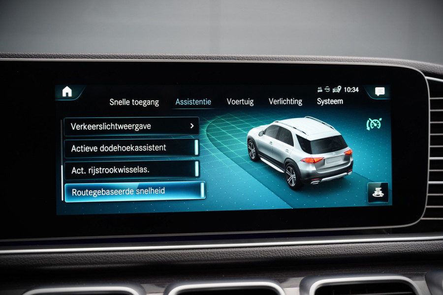 Mercedes-Benz GLE 350 D 4MATIC | Grijs Kenteken | AMG | Burmester | Adaptive Cruise Control | Stoelverwarming | Panoramadak | Luchtvering | Trekhaak | 360° Camera | BTW | Apple Carplay | Ambiance Verlichting | Leder | Nigh