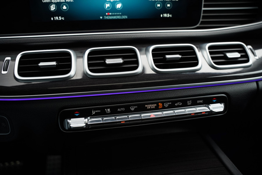 Mercedes-Benz GLE 350 D 4MATIC | Grijs Kenteken | AMG | Burmester | Adaptive Cruise Control | Stoelverwarming | Panoramadak | Luchtvering | Trekhaak | 360° Camera | BTW | Apple Carplay | Ambiance Verlichting | Leder | Nigh