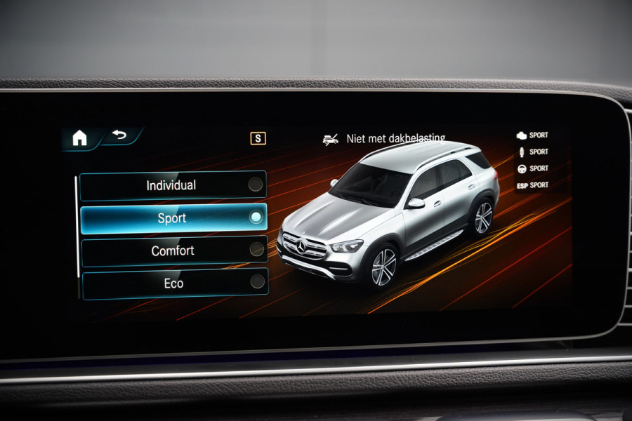 Mercedes-Benz GLE 350 D 4MATIC | Grijs Kenteken | AMG | Burmester | Adaptive Cruise Control | Stoelverwarming | Panoramadak | Luchtvering | Trekhaak | 360° Camera | BTW | Apple Carplay | Ambiance Verlichting | Leder | Nigh