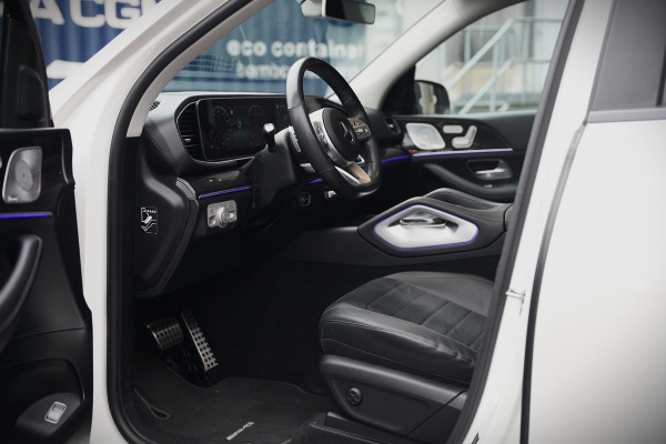 Mercedes-Benz GLE 350 D 4MATIC | Grijs Kenteken | AMG | Burmester | Adaptive Cruise Control | Stoelverwarming | Panoramadak | Luchtvering | Trekhaak | 360° Camera | BTW | Apple Carplay | Ambiance Verlichting | Leder | Nigh