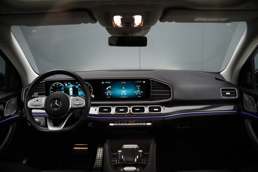 Mercedes-Benz GLE 350 D 4MATIC | Grijs Kenteken | AMG | Burmester | Adaptive Cruise Control | Stoelverwarming | Panoramadak | Luchtvering | Trekhaak | 360° Camera | BTW | Apple Carplay | Ambiance Verlichting | Leder | Nigh