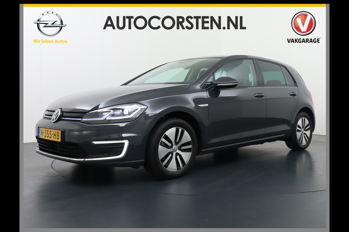Volkswagen e-Golf AUT. Adaptive Cruise Apple Carplay Android Navi Climatronic Pdc Led Regen-Lichtsensor 36kWh Privacy Glas Bluetooth Spiegelpakket Car-Net App-Connect Wifi E-DITION 1e Eigenaar Volkswagen e-Golf AUT. Adaptive Cruise Apple Carplay Android Navi Climatronic Pdc Led Regen-Lichtsensor 36kWh Privacy Glas Bluetooth Spiegelpakket Car-Net App-Connect Wifi E-DITION 1e Eigenaar