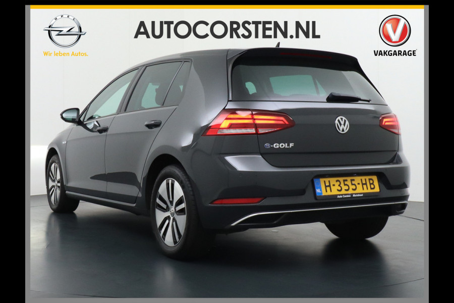 Volkswagen e-Golf AUT. Adaptive Cruise Apple Carplay Android Navi Climatronic Pdc Led Regen-Lichtsensor 36kWh Privacy Glas Bluetooth Spiegelpakket Car-Net App-Connect Wifi E-DITION 1e Eigenaar