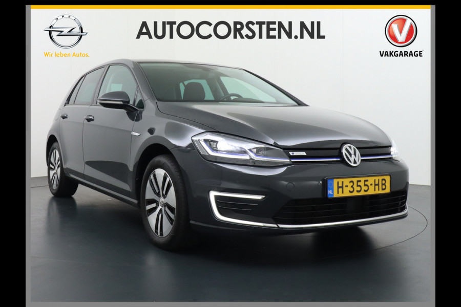 Volkswagen e-Golf AUT. Adaptive Cruise Apple Carplay Android Navi Climatronic Pdc Led Regen-Lichtsensor 36kWh Privacy Glas Bluetooth Spiegelpakket Car-Net App-Connect Wifi E-DITION 1e Eigenaar