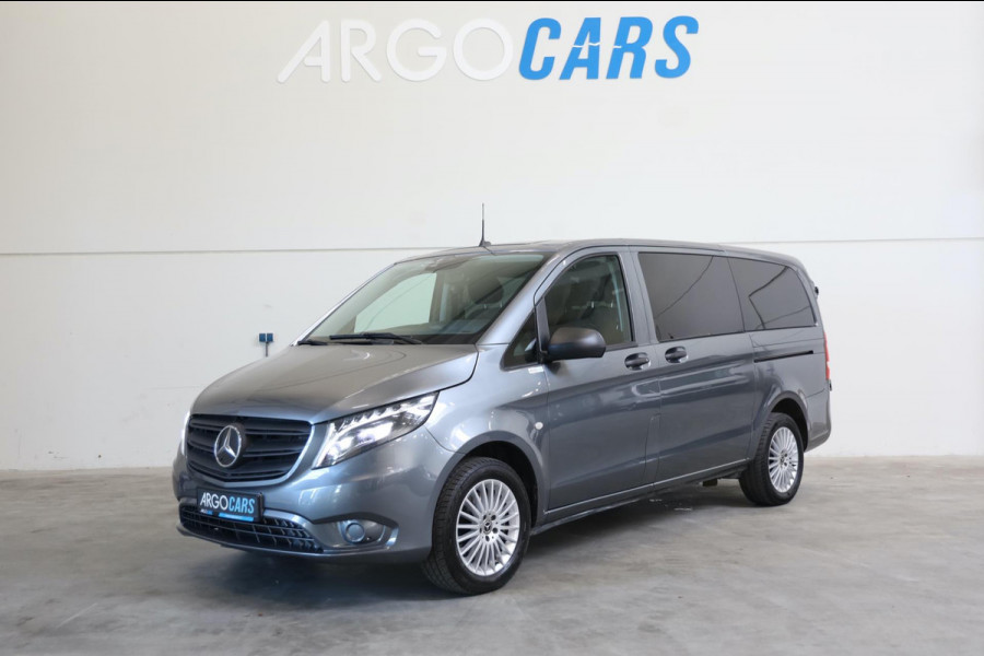 Mercedes-Benz Vito 124 CDI TOURER AUT DUBBELE CAB LED 237PK 5 PERS NAVI BLIS CLIMA CRUISE CONTROL LEASE V/A €144 P.M. INRUIL MOG