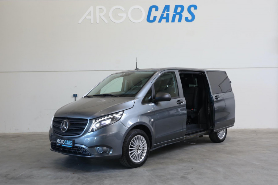 Mercedes-Benz Vito 124 CDI TOURER AUT DUBBELE CAB LED 237PK 5 PERS NAVI BLIS CLIMA CRUISE CONTROL LEASE V/A €144 P.M. INRUIL MOG