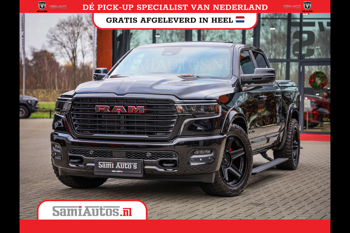 Dodge Ram NIGHT PREMIUM 2025 | BOM VOL + 14.4 INCH SCHERM | LUCHTVERING | HUD | HURRICANE 420PK 636 Nm | PRIJS MET LPG EN COVER EN GARANTI DUBBELE CABINE | PICK UP | 5 PERSOONS | DC | GRIJSKENTEKEN | VOORRAAD NR 2287 - 3384 Dodge Ram NIGHT PREMIUM 2025 | BOM VOL + 14.4 INCH SCHERM | LUCHTVERING | HUD | HURRICANE 420PK 636 Nm | PRIJS MET LPG EN COVER EN GARANTI DUBBELE CABINE | PICK UP | 5 PERSOONS | DC | GRIJSKENTEKEN | VOORRAAD NR 2287 - 3384