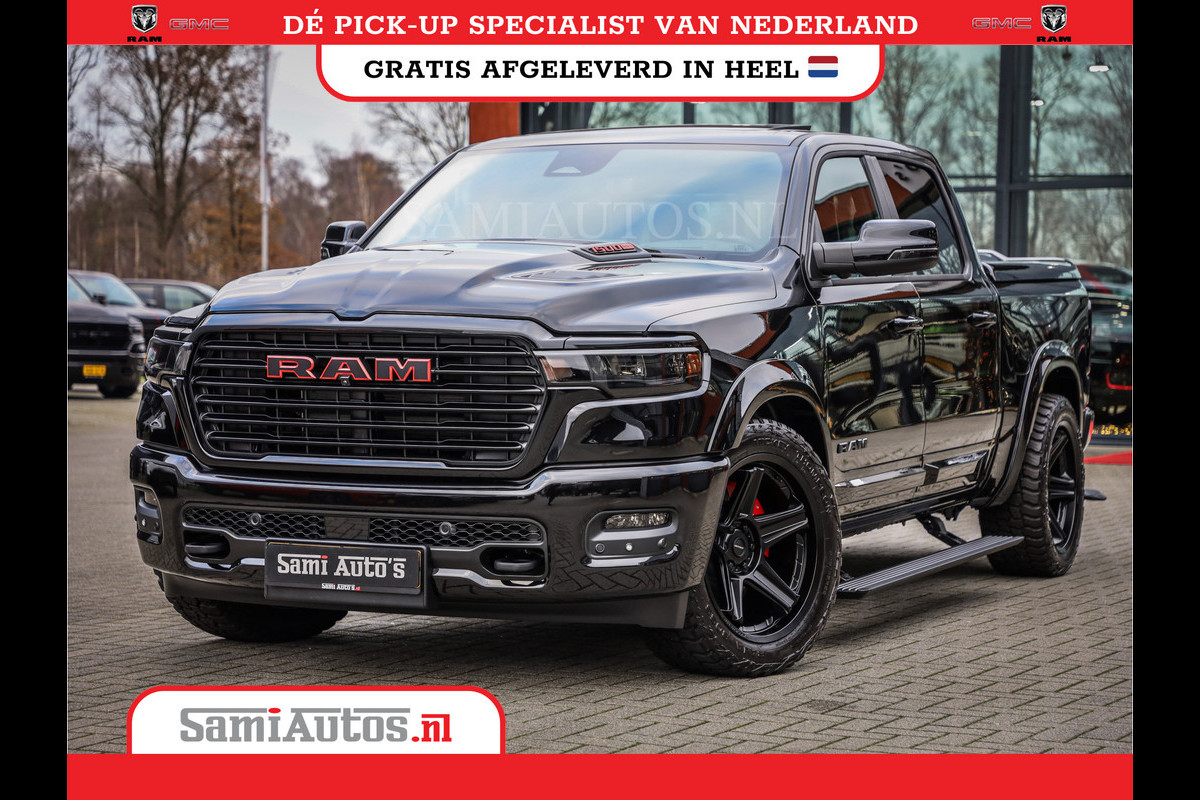 Dodge Ram NIGHT PREMIUM 2025 | BOM VOL + 14.4 INCH SCHERM | LUCHTVERING | HUD | 420PK 636 Nm | PRIJS MET LPG EN COVER EN GARANTIE | DUBBELE CABINE | PICK UP | 5 PERSOONS | DC | GRIJSKENTEKEN | VOORRAAD NR 2200 - 0886 Dodge Ram NIGHT PREMIUM 2025 | BOM VOL + 14.4 INCH SCHERM | LUCHTVERING | HUD | 420PK 636 Nm | PRIJS MET LPG EN COVER EN GARANTIE | DUBBELE CABINE | PICK UP | 5 PERSOONS | DC | GRIJSKENTEKEN | VOORRAAD NR 2200 - 0886
