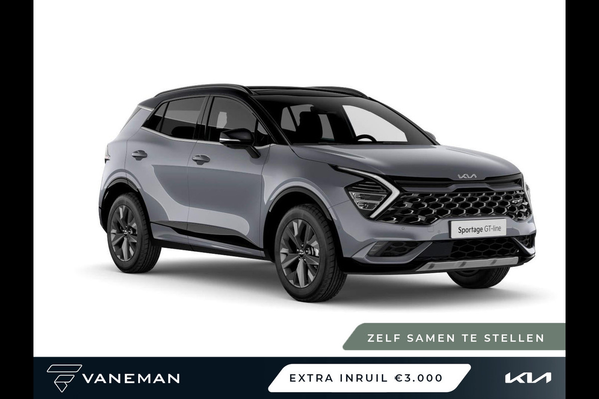 Kia Sportage 1.6 T-GDi Plug-in Hybrid AWD GT-PlusLine | Elektrisch glazen panorama-dak | Zelf samenstellen Kia Sportage 1.6 T-GDi Plug-in Hybrid AWD GT-PlusLine | Elektrisch glazen panorama-dak | Zelf samenstellen