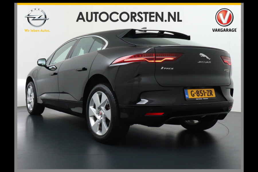 Jaguar I-PACE EV400pk 90kWh 4WD Leer Adaptive-Cr. 20" Meridan®-Audio Apple Carplay Android Auto DAB PDC Keyless entry/start LED Lmv Bluetooth WiFi Verkeersbord detectie Uitparkeer waarschuwing Business Edition 400PK 696NM Koppel 31-12-19 origineel Nederlandse auto