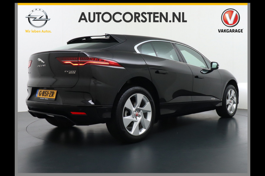 Jaguar I-PACE EV400pk 90kWh 4WD Leer Adaptive-Cr. 20" Meridan®-Audio Apple Carplay Android Auto DAB PDC Keyless entry/start LED Lmv Bluetooth WiFi Verkeersbord detectie Uitparkeer waarschuwing Business Edition 400PK 696NM Koppel 31-12-19 origineel Nederlandse auto