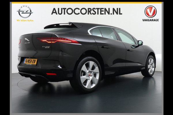 Jaguar I-PACE EV400pk 90kWh 4WD Leer Adaptive-Cr. 20" Meridan®-Audio Apple Carplay Android Auto DAB PDC Keyless entry/start LED Lmv Bluetooth WiFi Verkeersbord detectie Uitparkeer waarschuwing Business Edition 400PK 696NM Koppel 31-12-19 origineel Nederlandse auto