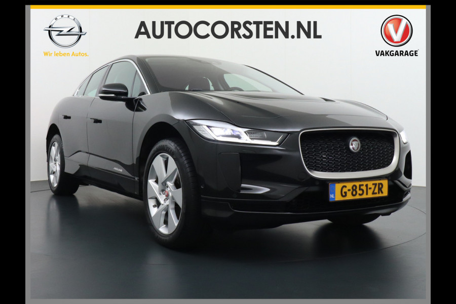 Jaguar I-PACE EV400pk 90kWh 4WD Leer Adaptive-Cr. 20" Meridan®-Audio Apple Carplay Android Auto DAB PDC Keyless entry/start LED Lmv Bluetooth WiFi Verkeersbord detectie Uitparkeer waarschuwing Business Edition 400PK 696NM Koppel 31-12-19 origineel Nederlandse auto