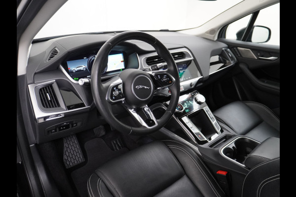 Jaguar I-PACE EV400pk 90kWh 4WD Leer Adaptive-Cr. 20" Meridan®-Audio Apple Carplay Android Auto DAB PDC Keyless entry/start LED Lmv Bluetooth WiFi Verkeersbord detectie Uitparkeer waarschuwing Business Edition 400PK 696NM Koppel 31-12-19 origineel Nederlandse auto