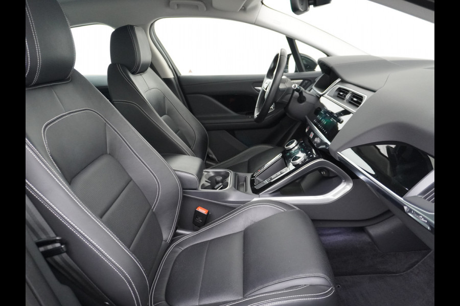 Jaguar I-PACE EV400pk 90kWh 4WD Leer Adaptive-Cr. 20" Meridan®-Audio Apple Carplay Android Auto DAB PDC Keyless entry/start LED Lmv Bluetooth WiFi Verkeersbord detectie Uitparkeer waarschuwing Business Edition 400PK 696NM Koppel 31-12-19 origineel Nederlandse auto