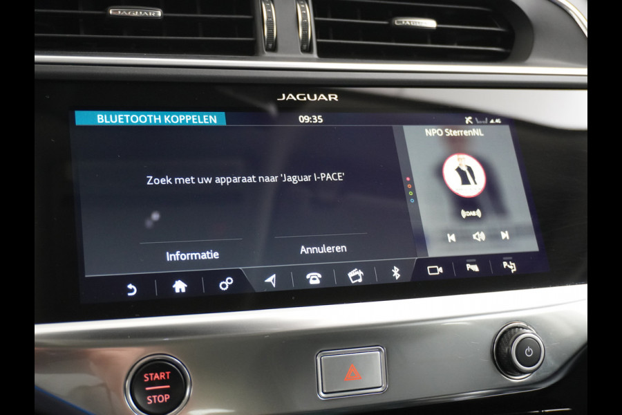 Jaguar I-PACE EV400pk 90kWh 4WD Leer Adaptive-Cr. 20" Meridan®-Audio Apple Carplay Android Auto DAB PDC Keyless entry/start LED Lmv Bluetooth WiFi Verkeersbord detectie Uitparkeer waarschuwing Business Edition 400PK 696NM Koppel 31-12-19 origineel Nederlandse auto
