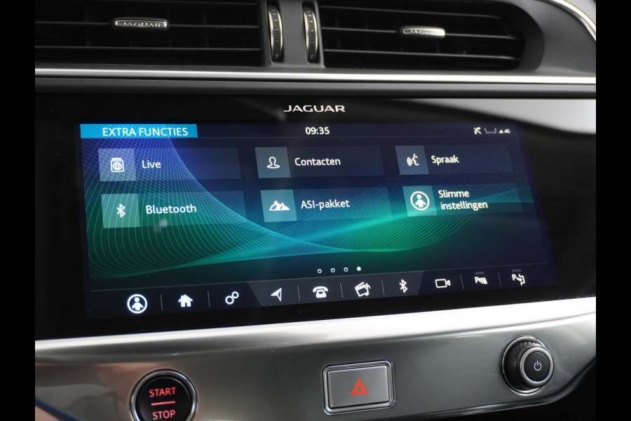 Jaguar I-PACE EV400pk 90kWh 4WD Leer Adaptive-Cr. 20" Meridan®-Audio Apple Carplay Android Auto DAB PDC Keyless entry/start LED Lmv Bluetooth WiFi Verkeersbord detectie Uitparkeer waarschuwing Business Edition 400PK 696NM Koppel 31-12-19 origineel Nederlandse auto