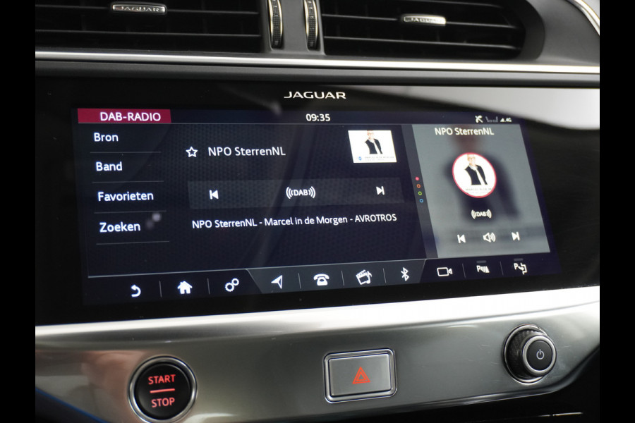 Jaguar I-PACE EV400pk 90kWh 4WD Leer Adaptive-Cr. 20" Meridan®-Audio Apple Carplay Android Auto DAB PDC Keyless entry/start LED Lmv Bluetooth WiFi Verkeersbord detectie Uitparkeer waarschuwing Business Edition 400PK 696NM Koppel 31-12-19 origineel Nederlandse auto