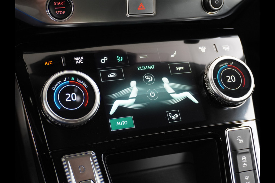 Jaguar I-PACE EV400pk 90kWh 4WD Leer Adaptive-Cr. 20" Meridan®-Audio Apple Carplay Android Auto DAB PDC Keyless entry/start LED Lmv Bluetooth WiFi Verkeersbord detectie Uitparkeer waarschuwing Business Edition 400PK 696NM Koppel 31-12-19 origineel Nederlandse auto