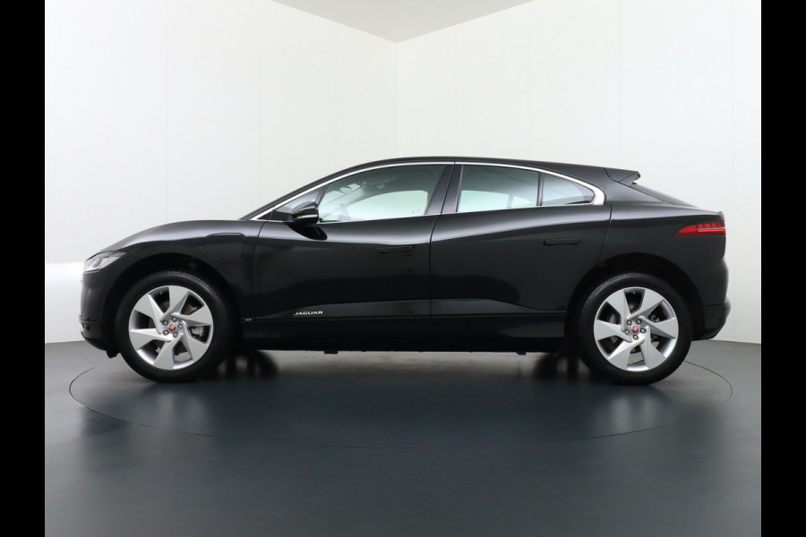 Jaguar I-PACE EV400pk 90kWh 4WD Leer Adaptive-Cr. 20" Meridan®-Audio Apple Carplay Android Auto DAB PDC Keyless entry/start LED Lmv Bluetooth WiFi Verkeersbord detectie Uitparkeer waarschuwing Business Edition 400PK 696NM Koppel 31-12-19 origineel Nederlandse auto